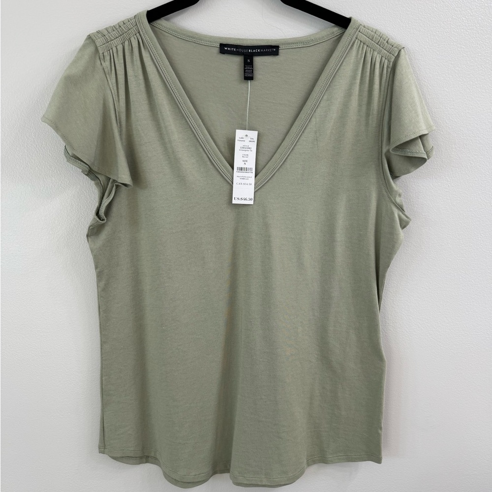 NWT White House Black Market SS Shirt Size S